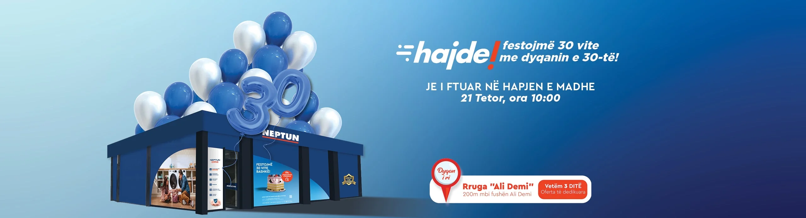 hapja e dyqanit te ri neptun ali demi