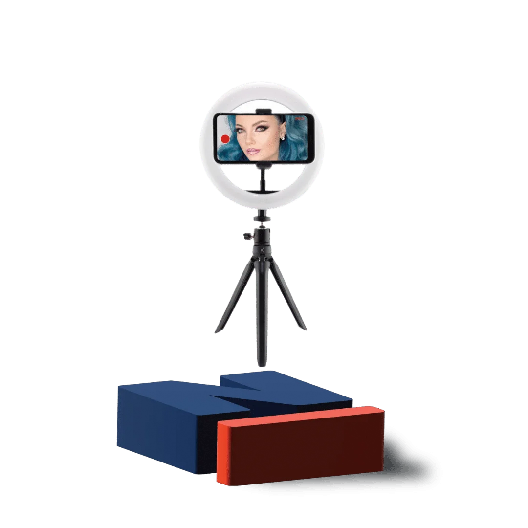 TRIPOD KSIX STUDIO LIVE RING LED ME KIT PER SMARTPHONE 