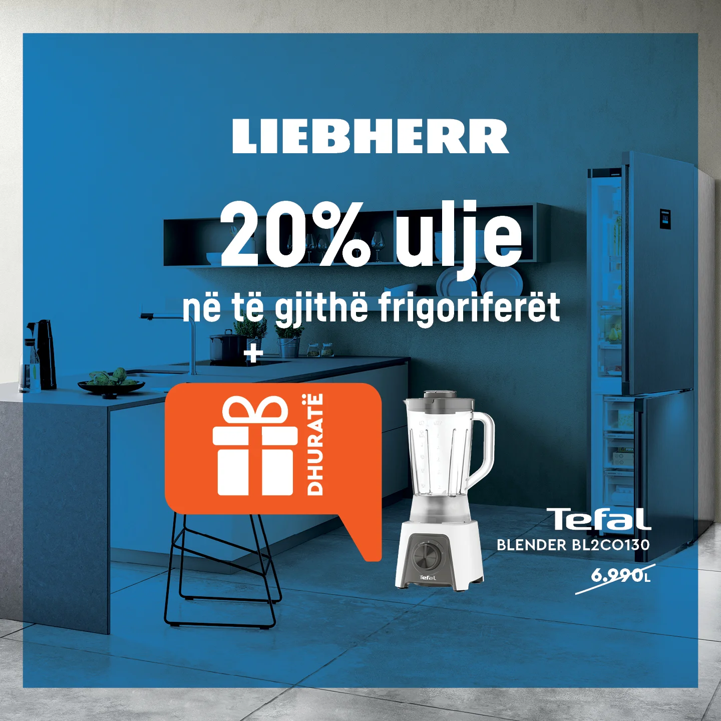 20% ulje ne te gjithe frigoriferet liebherr dhe merr dhurate nje blender tefal