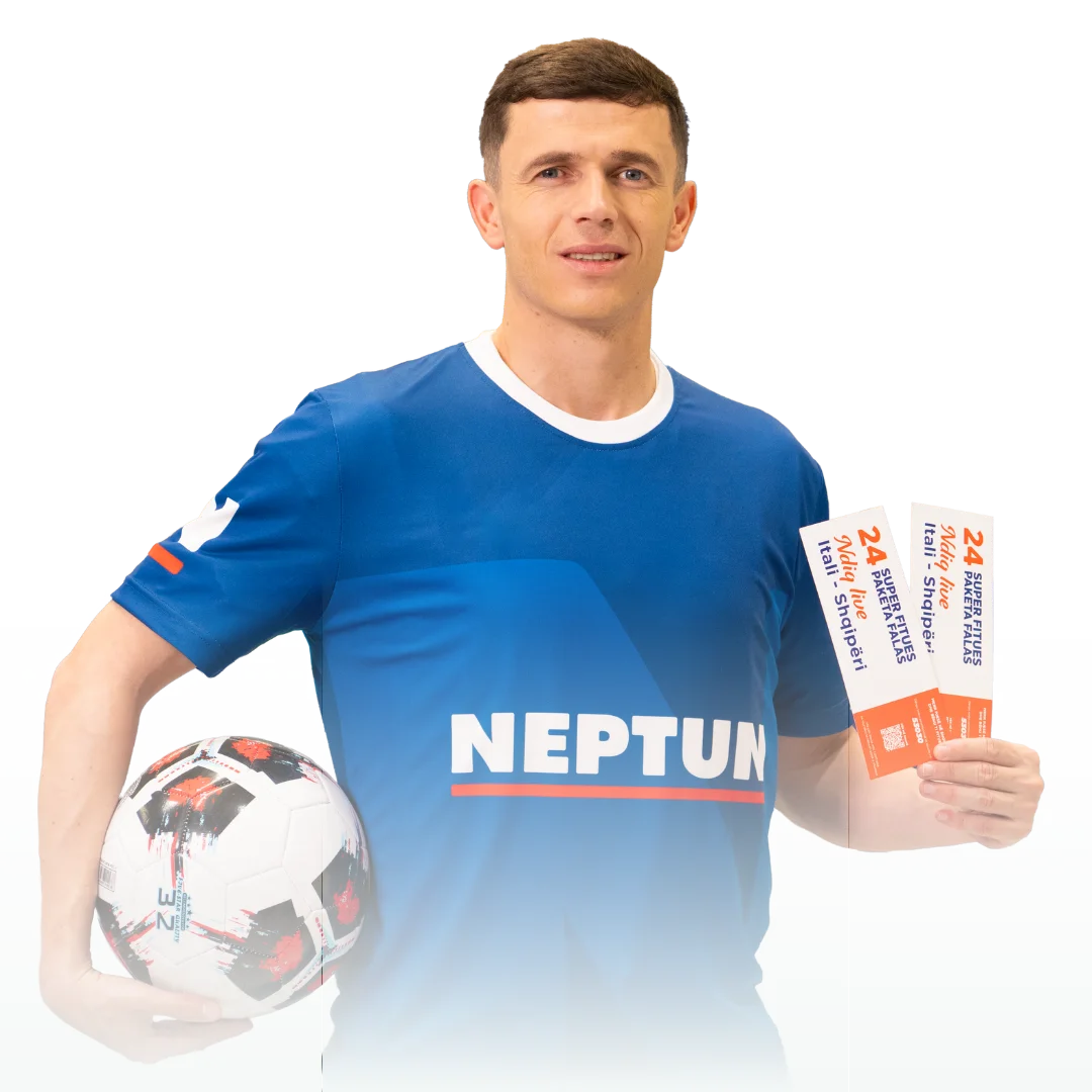 athlete with football ball