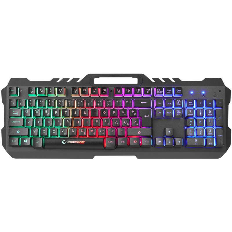 TASTIERE GAMING RAMPAGE KB-R57 X-JAMMER RAINBOW