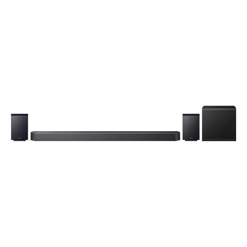 Soundbar Samsung HW-Q930F, 9.1.4 kanale, me subwoofer dhe bokse të pasme, i zi