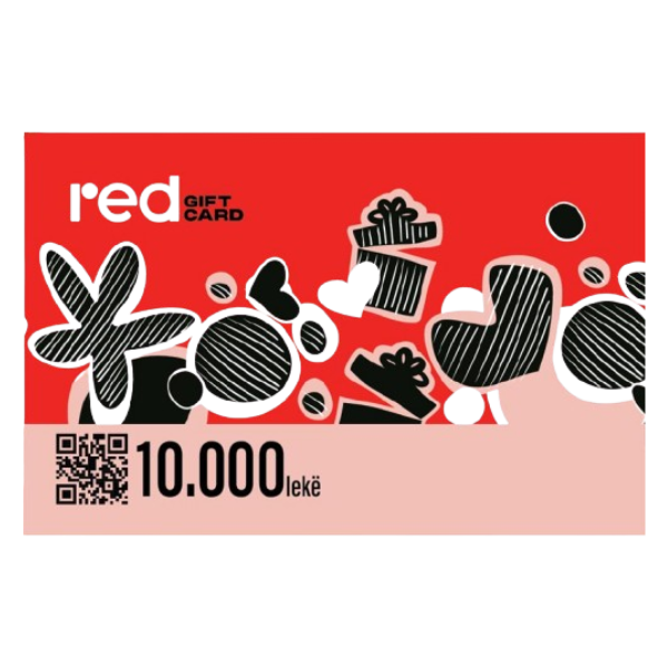 red gift card 10000 lek