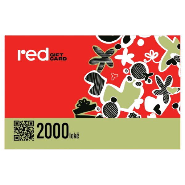 red gift card 2000 lek