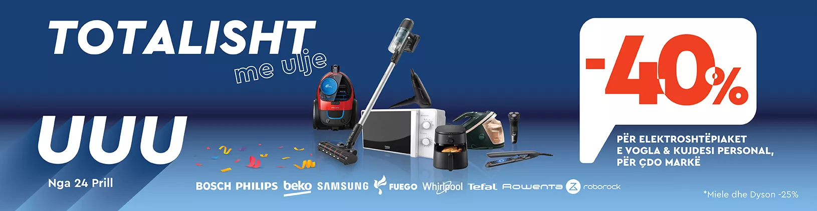 TOTALISHT ULJE FLAT ELEKTROSHTEPIAKE TE VOGLA