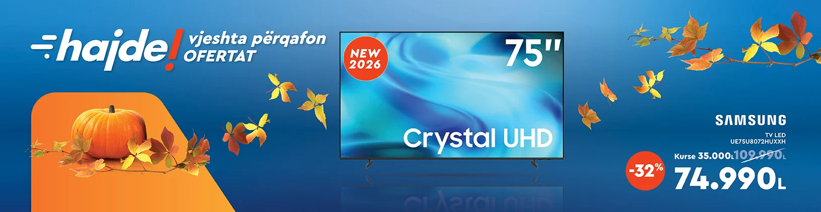 TV SAMSUNG LED UE75U8072HUXXH